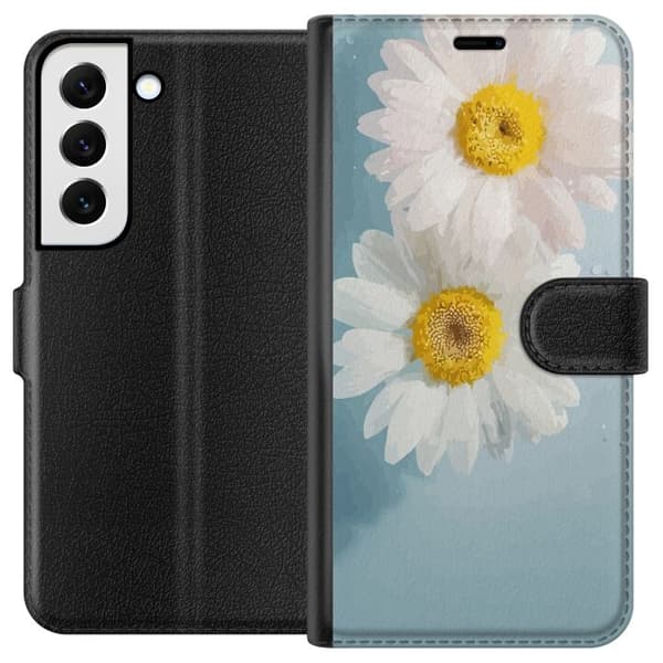 Plånboksfodral till Samsung Galaxy S22 5G med Sommarblommor