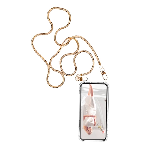 Boom Huawei P30 Lite mobilhalsband skal - Chain Gold Chain Gold