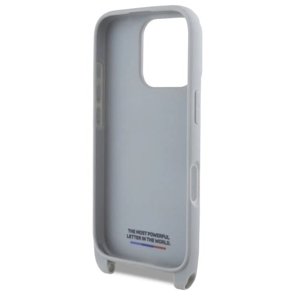 BMW Mobilskal till iPhone 16 Pro Carbon Stripe & Strap - Grå