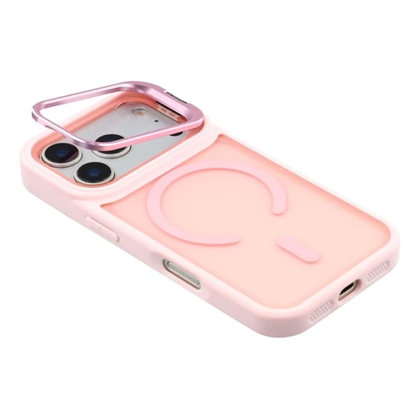 Mobilskal till iPhone 17 Pro MagSafe Lins Kickstand - Rosa Rosa