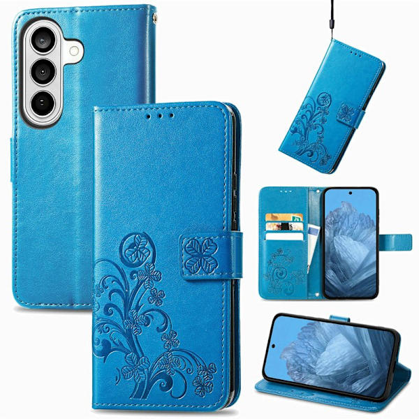 Plånboksfodral för Samsung Galaxy S26 Plus Konstläder - Blå
