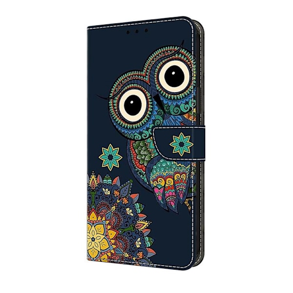 Galaxy A17/A26 Plånboksfodral Konstläder Pattern Printing Blå