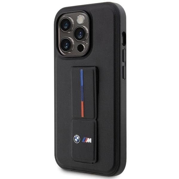 BMW iPhone 14 -puhelimen kuori Grip Hot Stamp - Musta Black