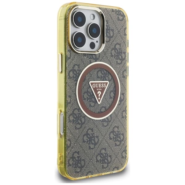 Guess Mobilskal till iPhone 16 Pro Max Magsafe Glitter - Brun Brun