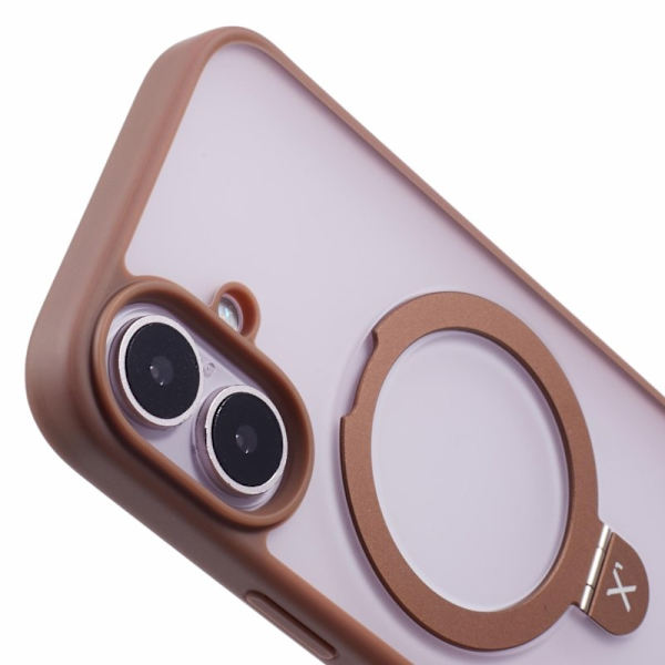 X-LEVEL PITHY STONE II Mobilskal till iPhone 16 Magnetiskt Guld
