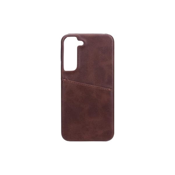 Onsala Läder Kortficka Skal Galaxy S22 Plus - Ruskea Brown