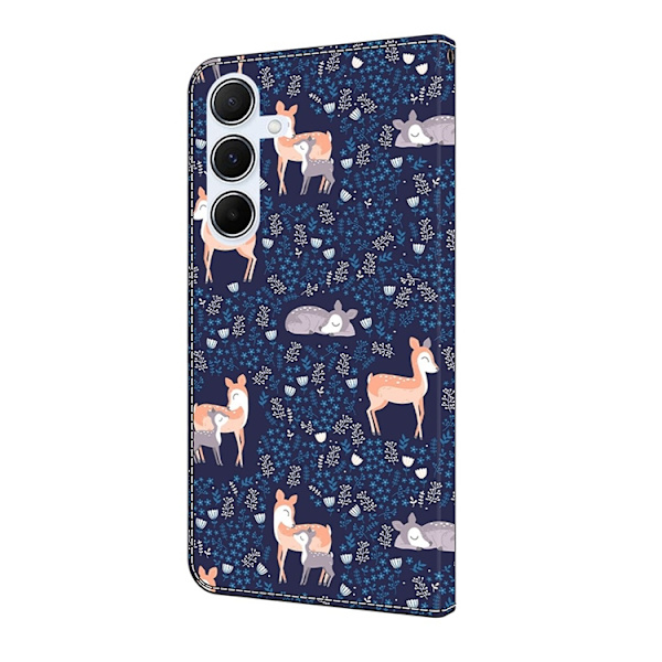 Galaxy A17/A26 Plånboksfodral PU-läder Pattern Printing Blå