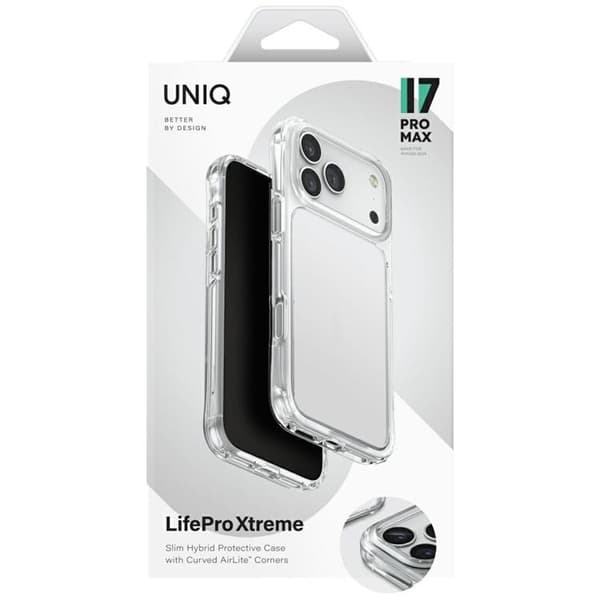 UNIQ Mobilskal till iPhone 18 Pro Max/17 Pro Max Lifepro Xtreme - Transparent Transparent
