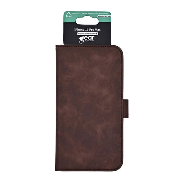 GEAR iPhone 17 Pro Max tegnebog MagSafe 3 kortspor Brun