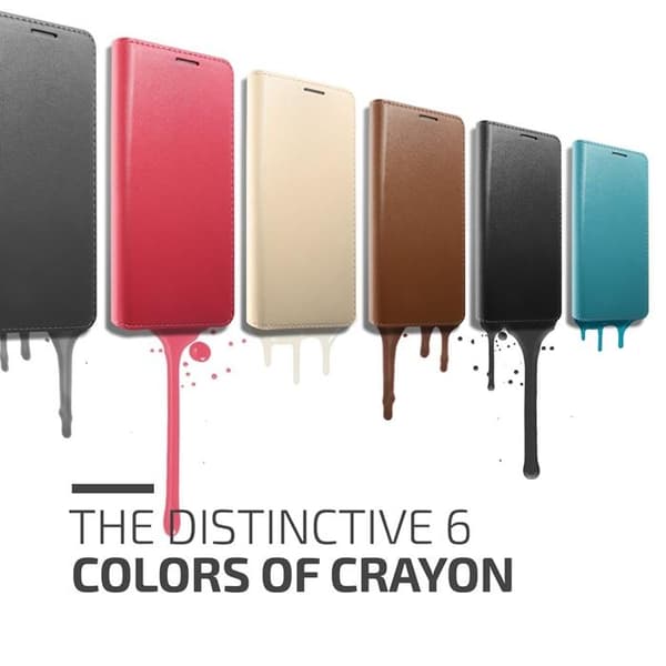 Verus Crayon Plånboksfodral till Samsung Galaxy A7 - Brun Brown