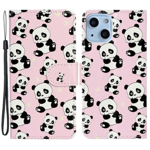iPhone 14 Pung Taske Folio Flip - Panda