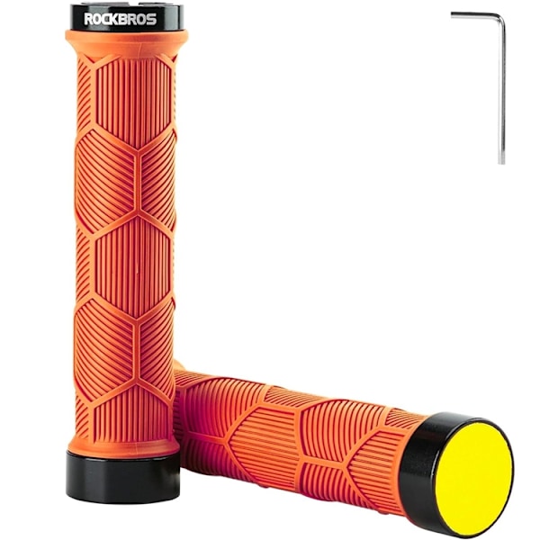Rockbros Bicycle Greppar Med Reflector - Orange Orange