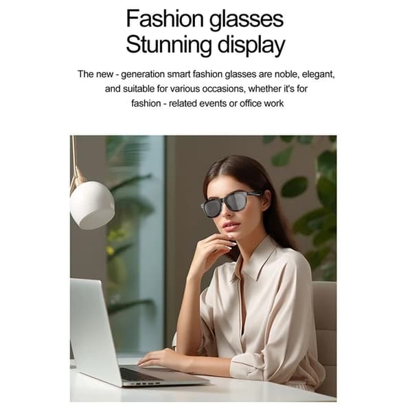 Smart Glasögon Bluetooth F01 - Svart