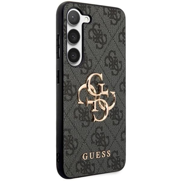 Guess telefonetui til Galaxy A55 5G Big Metal Logo - Sort Black