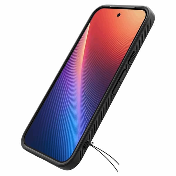 Spigen Telefontaske til Google Pixel 9a Liquid Air - Matt Sort Svart