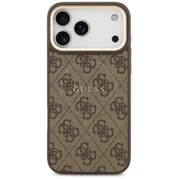 Guess Mobilskal till iPhone 17 Pro Max MagSafe 4G PU Classic Logo - Brun Brun