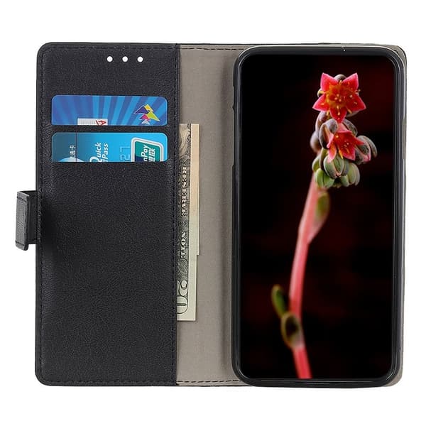 Samsung Galaxy S26 Plånboksfodral Konstläder Ställfunktion - Svart