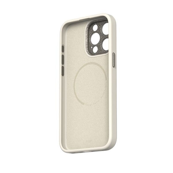 Moshi iPhone 15 Pro Max Mobilskal Magsafe Napa - Äggtoddy Vit