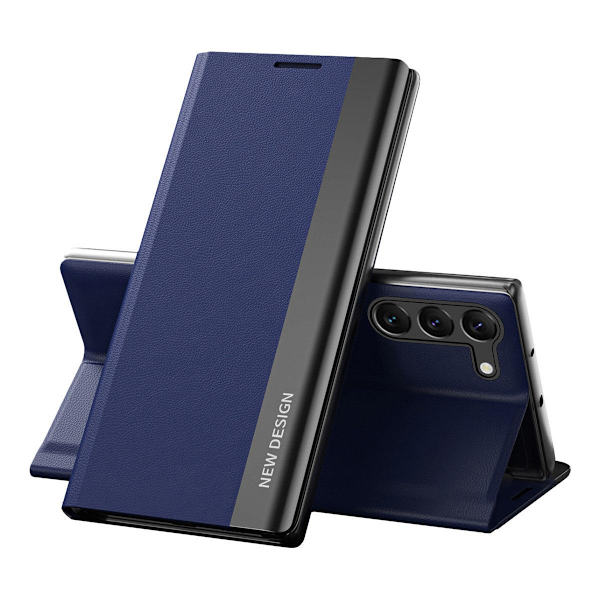 Galaxy S23 Plus Fodral Sleep Pro Flip - Blå