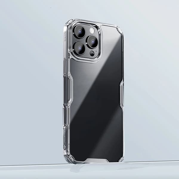 Nillkin Mobilskal till iPhone 16 Pro Nature Pro - Transparent/Vit Transparent