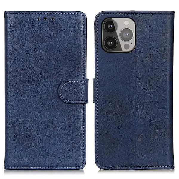 iPhone 15 Pro Plånboksfodral Skyddande - Blå