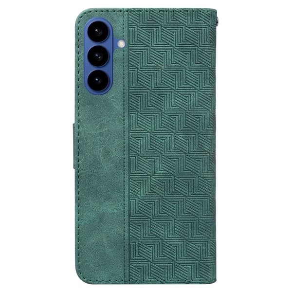 Plånboksfodral för Samsung Galaxy S26 Plus Konstläder med handledsrem - Grön