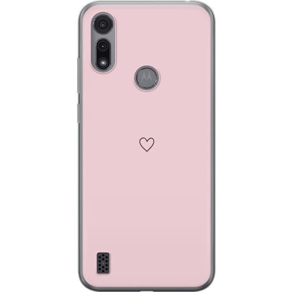 Mobilcover til Motorola Moto E6i med Lille Hjerte