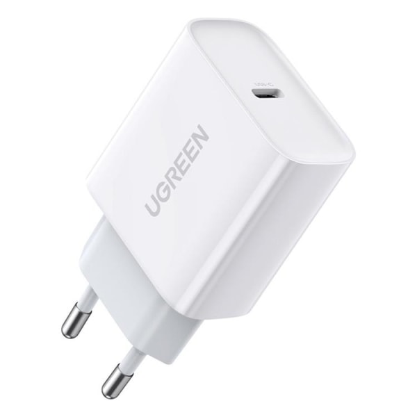 Ugreen Power Vegglader USB-C 20W 3A - Hvit