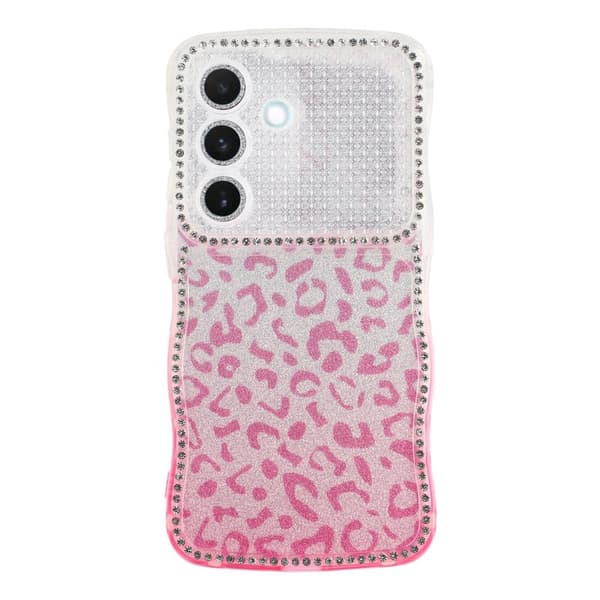 Mobilskal för Samsung Galaxy S26 Plus TPU med rhinestones - Gradient Rosa