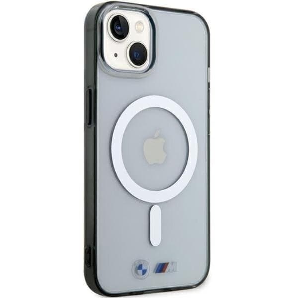 BMW Mobilskal till iPhone 15 Magsafe Silver Ring - Transparent Transparent