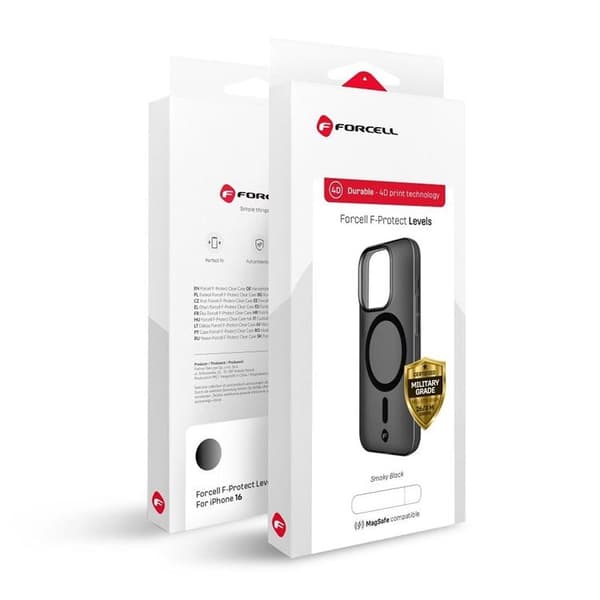 Forcell Mobilskal till iPhone 16 Plus Magsafe F-Protect - Svart Black