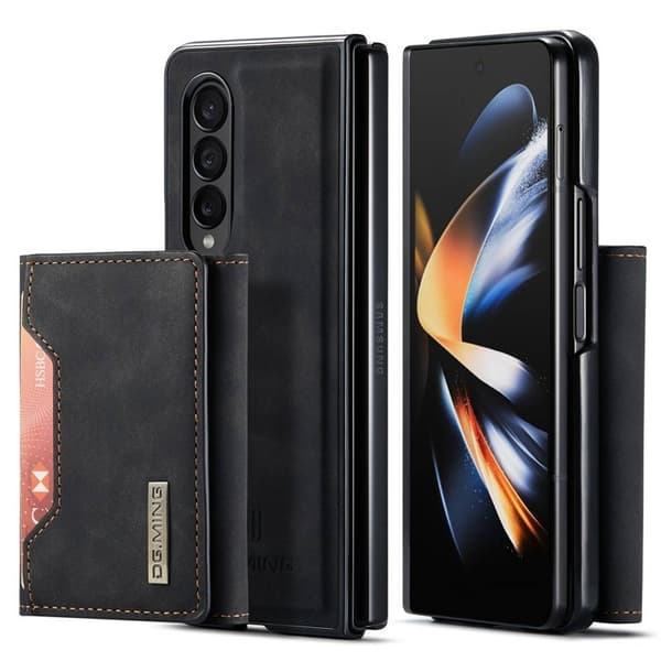 DG.MING Samsung Galaxy Z Fold4 Plånboksfodral Magnetisk Svart