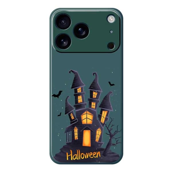 Mobilskal till iPhone 17 Pro Max med Halloween Castle TPU - Grön Grön