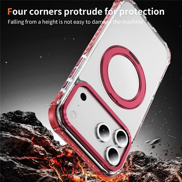 Mobilskal till iPhone 17 Pro Max MagSafe Anti Drop - Röd Röd