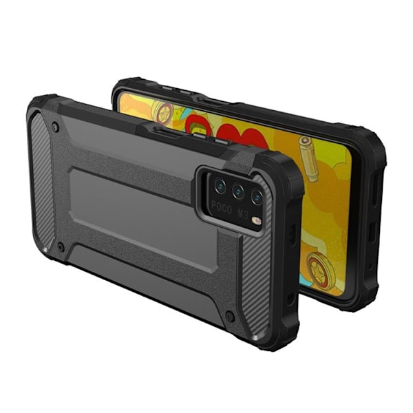 Redmi Note 10 5G / Poco M3 Pro Skal Hybrid Armor Tough Rugged - Gyllene