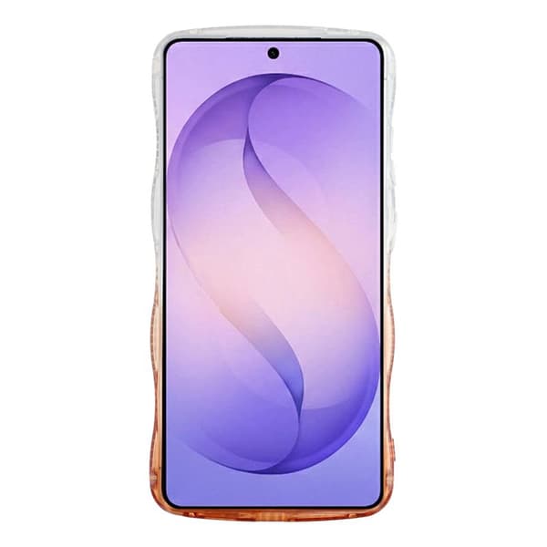 Mobilskal för Samsung Galaxy S26 Ultra TPU med glittrande ram - Gradient Brun