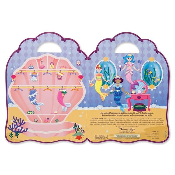 MND Reusable Puffy Stickers Playset Mermaid