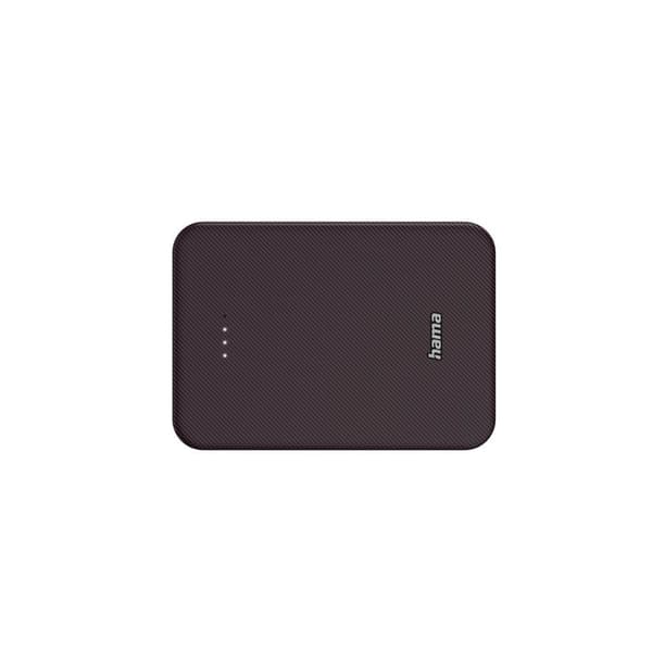 HAMA Powerbank Colour 10 10000mAh USB-C+USB-A Plommon