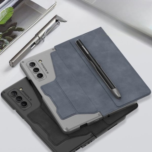 GKK Galaxy Z Fold 5 Plånboksfodral Armor Flip - Carbon