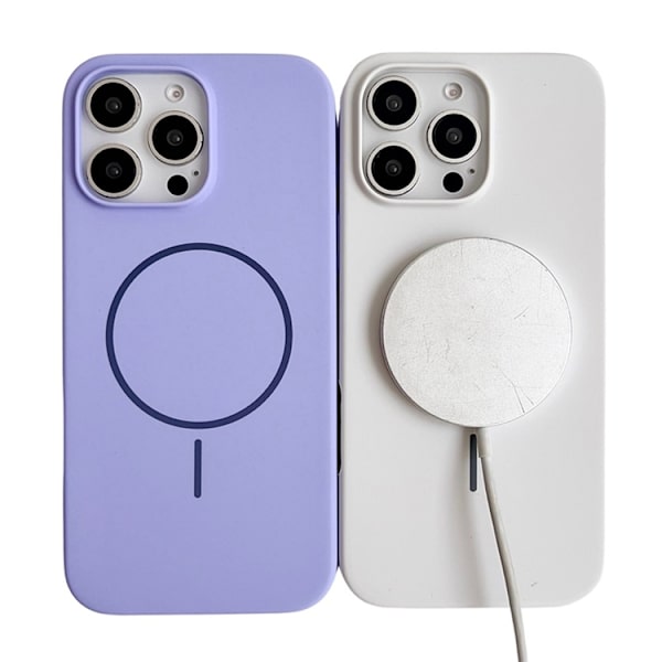 Mobilskal till iPhone 16 Pro Max MagSafe Silikon - Vit Vit