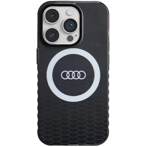 Audi iPhone 14 Pro Mobilskal Magsafe IML Big Logo - Svart Svart