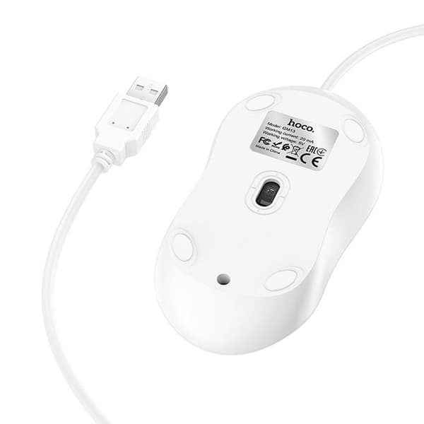 Hoco Kablet Mus USB-A 1.5 m GM13 - Hvid
