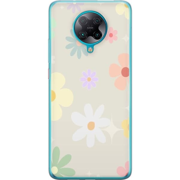 Mobilskal till Xiaomi Poco F2 Pro med fejdande blommor