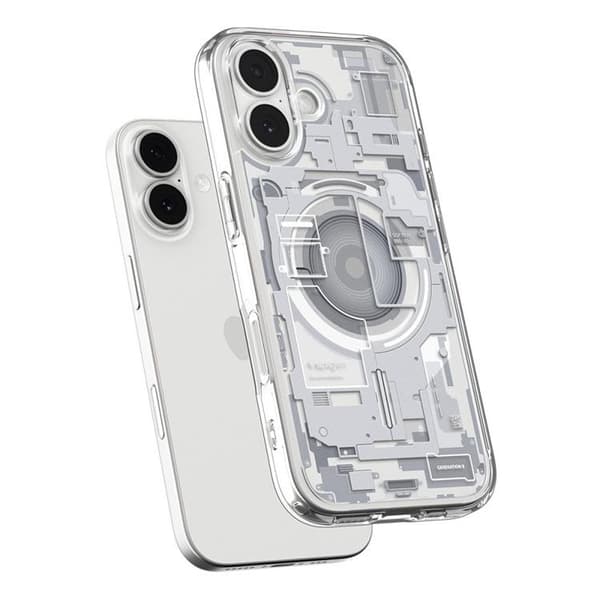Spigen telefontaske til iPhone 17 Magsafe Ultra Hybrid - Hvid Zero One Transparent