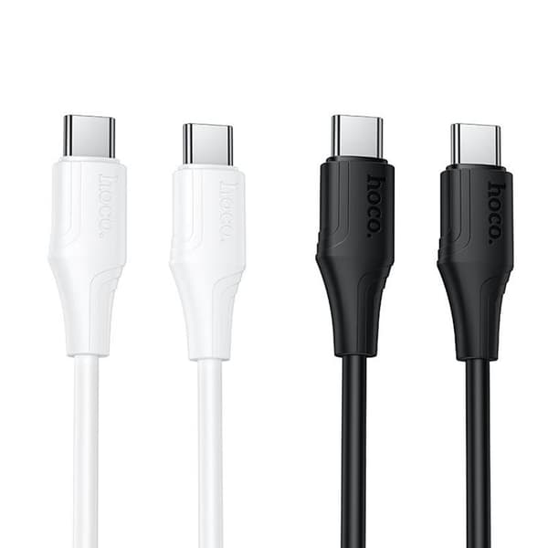 HOCO USB-C till USB-C 60W Kabel 1m Silikon X124 - Vit