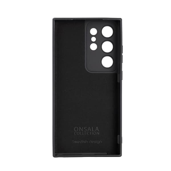 Onsala Mobilskal till Galaxy S24 Ultra Silikonkänsla - Svart Black