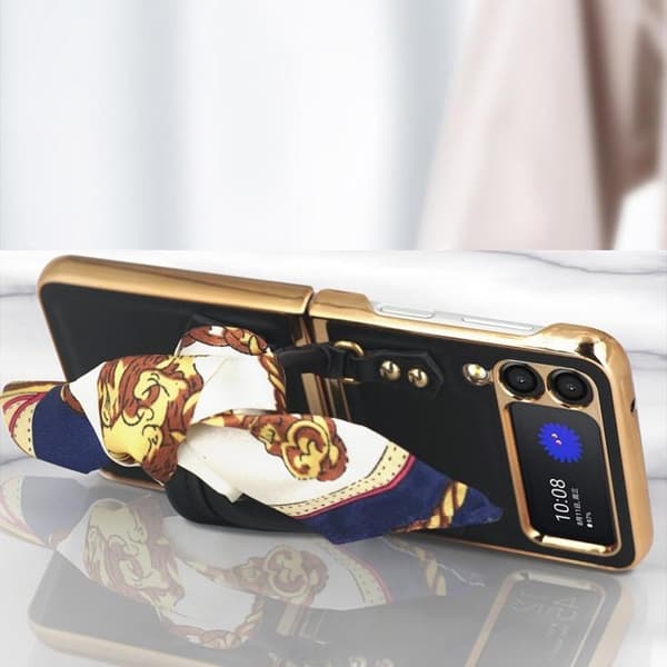 GKK Galaxy Z Flip 4 Cover Handtaske - Blå Blå