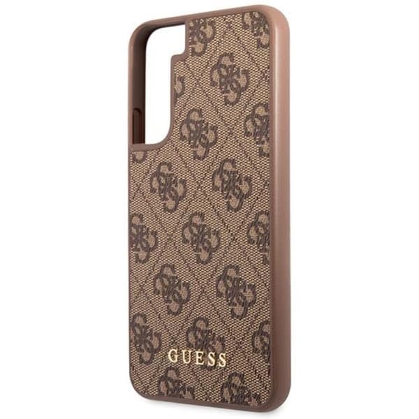 Guess Galaxy S23 Skal Metall Gold Logo - Brun Brun