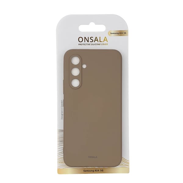 ONSALA Galaxy A54 5G Cover Silikon - Sand Beige