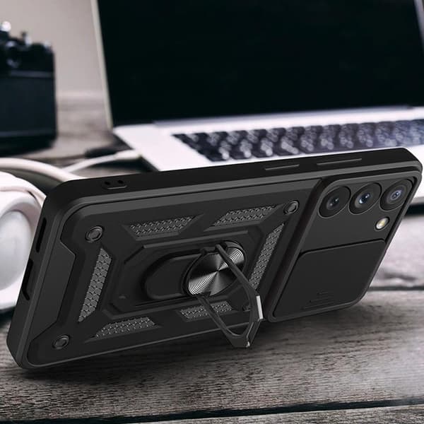 Mobilskal till Galaxy S23 Plus Hybrid Armor Camshield - Blå Blå